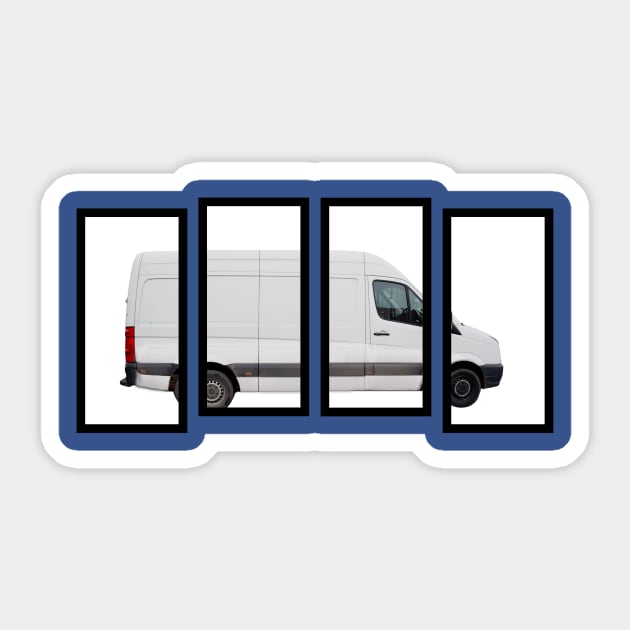 Van Tile Panes Sticker by Van Life Garb